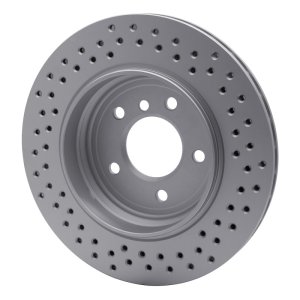 BMW 330XI Brake Rotor (1) - Rear - R1 Concepts - GeoSPEC Coated Rotor - Drilled - `01-`06